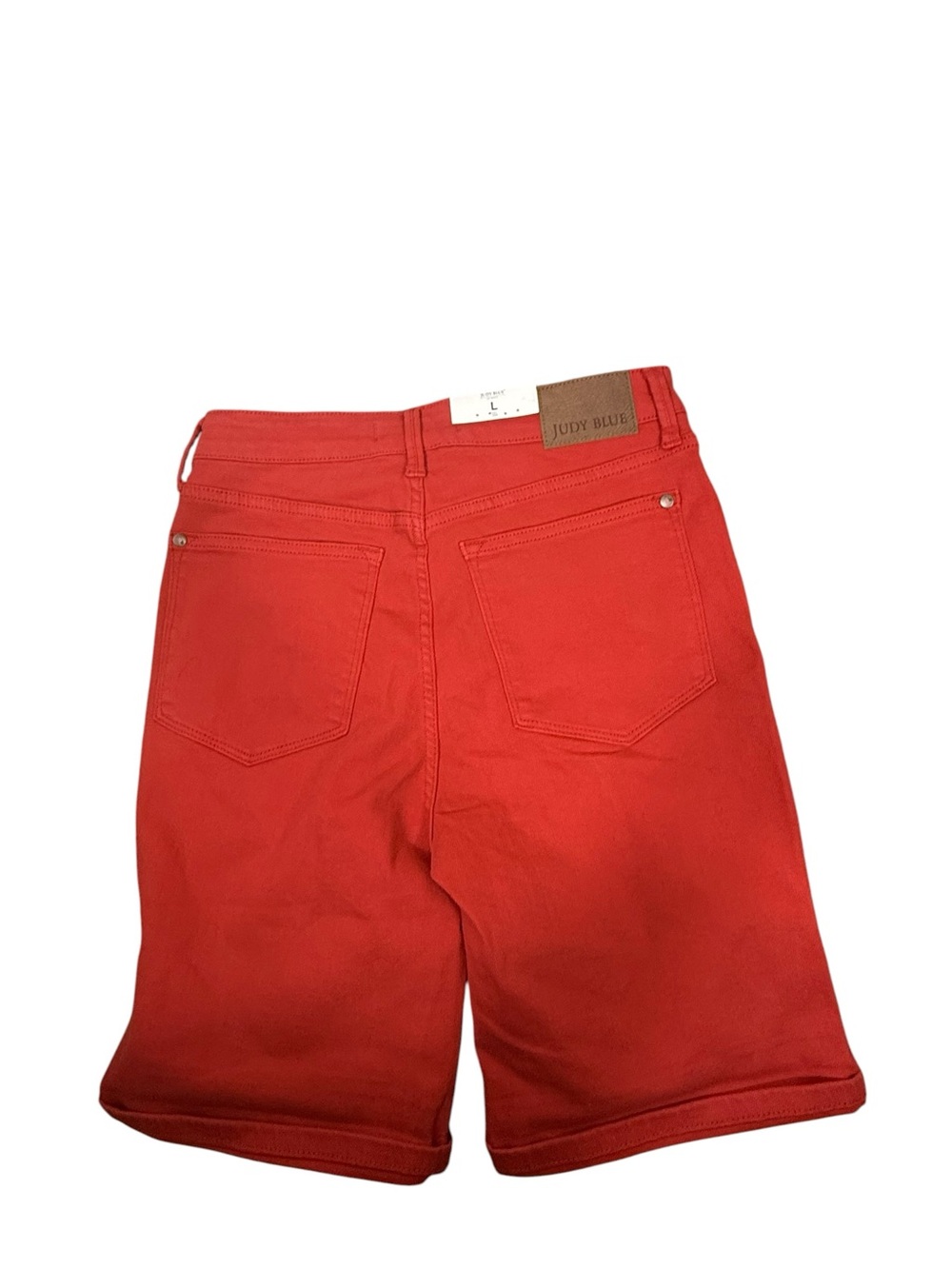 NWT Judy Blue Red bermuda Jean Shorts size large - Picture 3 of 9